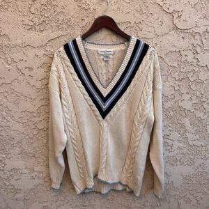 Vintage Casual Corner Cable Knit Sweater Size Womens Large